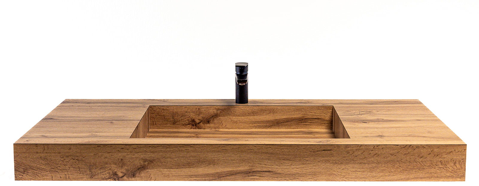 Plan de travail stratifié sur mesure Sofema avec vasque intégrée