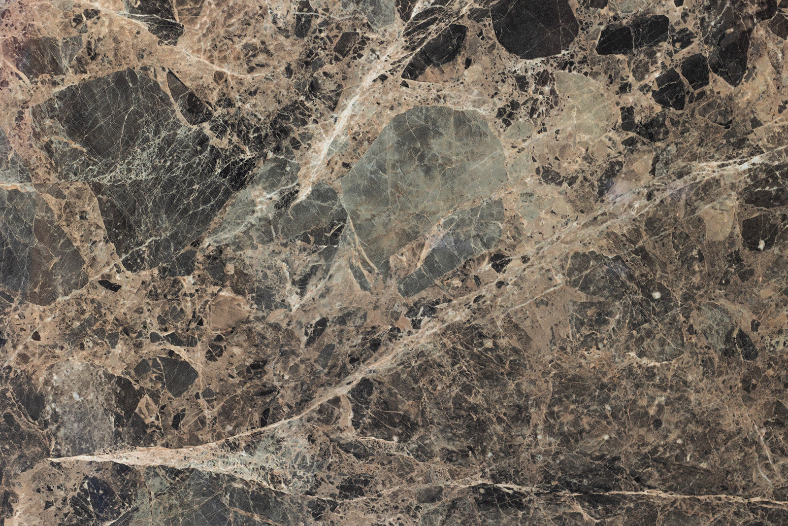 Plan de travail stratifié marbré brun Sofema sur mesure