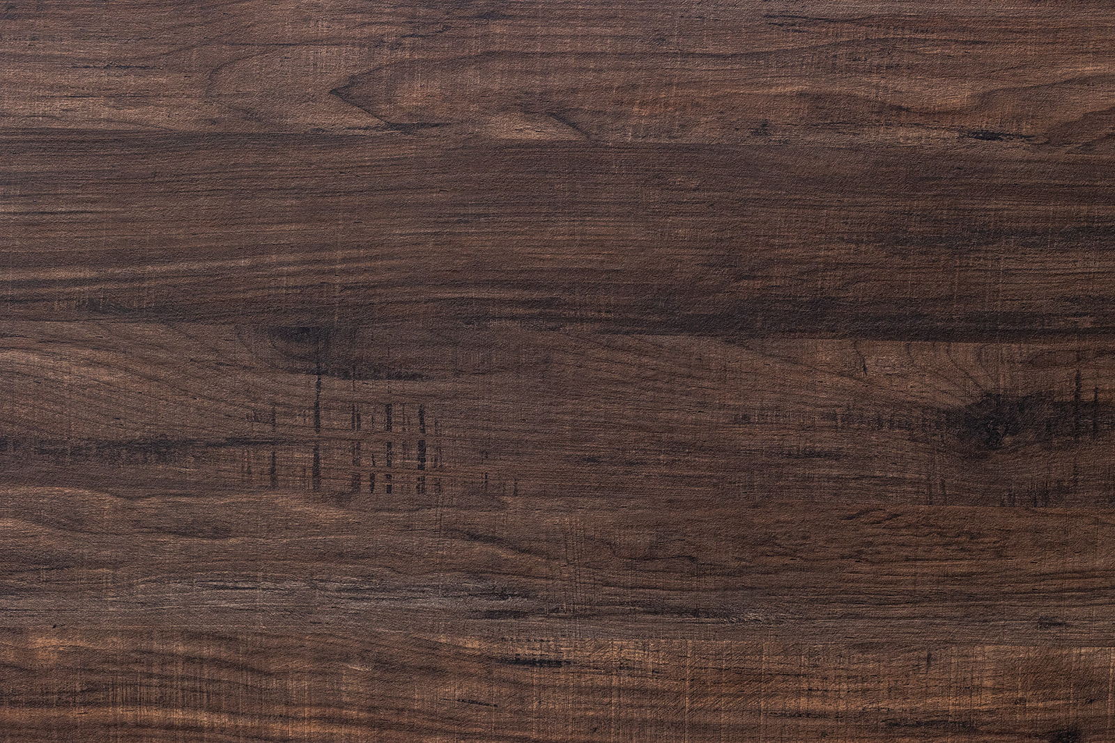 Plan de travail stratifié imitation bois foncé Sofema sur mesure